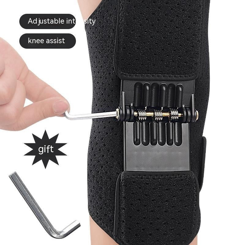 Patella Booster Spring Breathable Fixed Menisci Mountaineering Power Magic Strap Pressure Support Kneepad