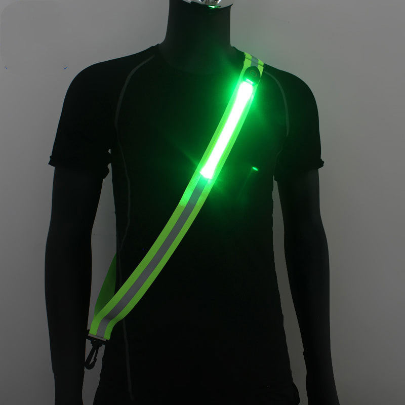 LED Luminous Shoulder Strap USB Charging